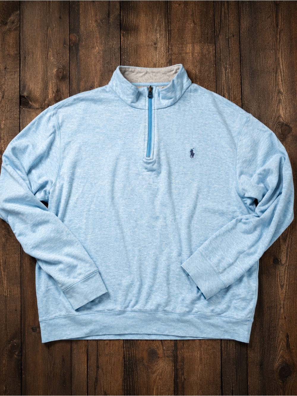 Polo Ralph Lauren Light Blue Quarter-Zip Pullover